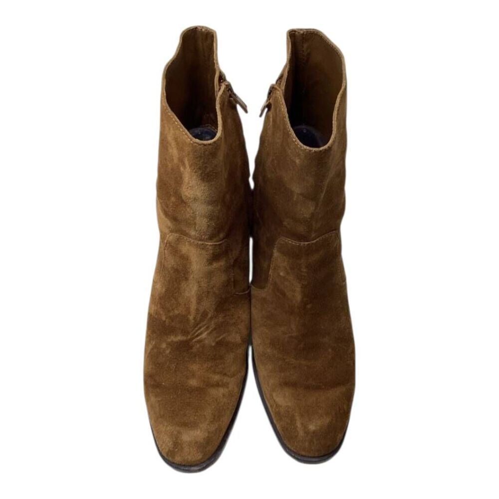 Loeffler Randall Blair Brown Leather‎ Heeled Ankle Boots Women’s Size 7.5